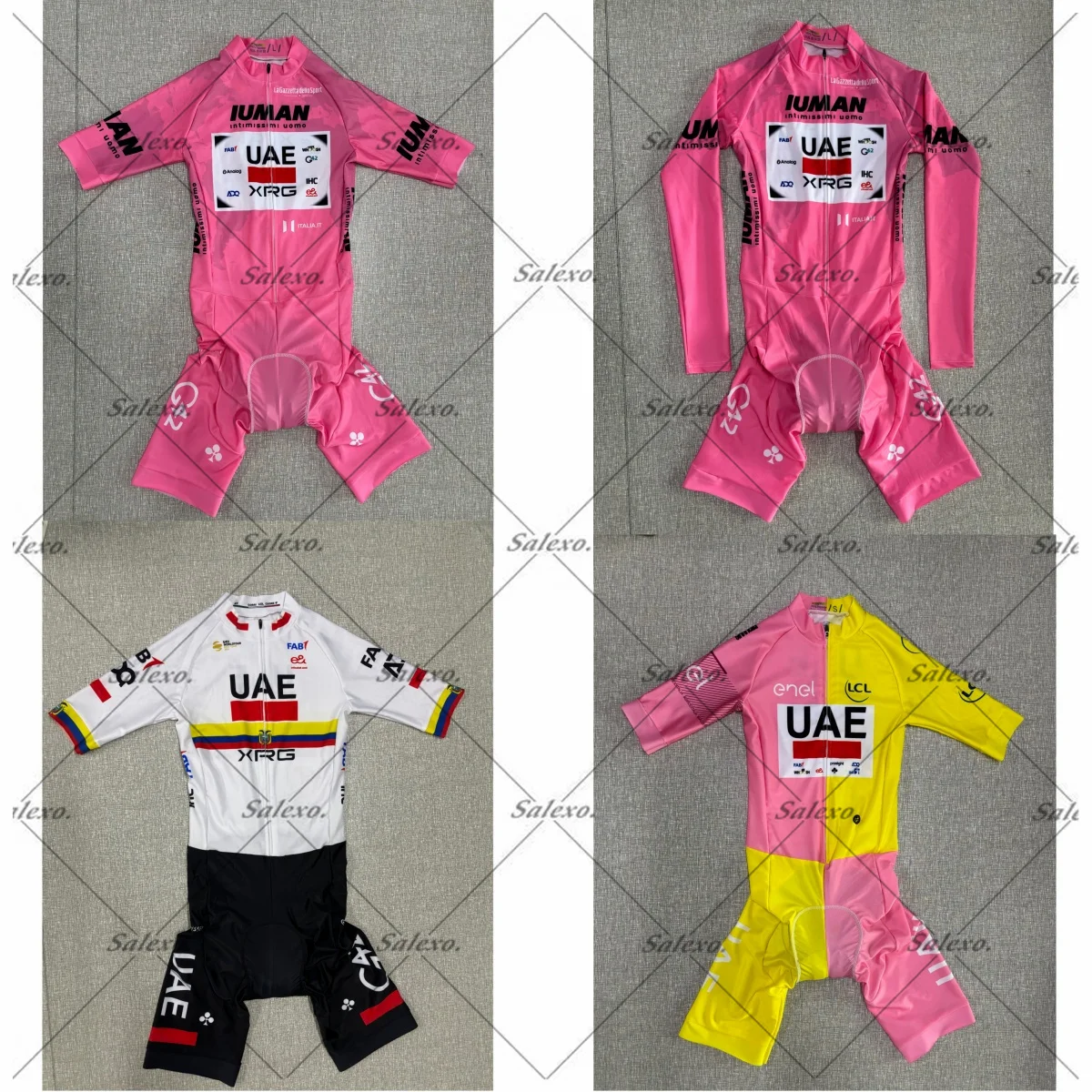 

LASER CUT 2025 UAE XRG TEAM TDF ITALIA Cycling Jersey Short Sleeve Suit Bodysuit Skinsuit Jersey Clothing Maillot Ropa Ciclismo