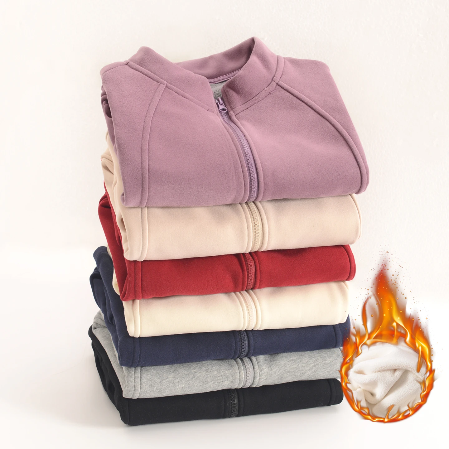 

Женская куртка на молнии с подкладкой Fce, теплая ветрозащитная жилетка с воротником-стойкой, осень-зима, универсальная мода...