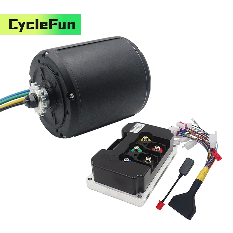 

QS138 90H 4000W Water Cooling Liquid Cooled Mid Drive PMSM Motor Kits With FarDriver ND72680 Controller For Electric Motorcycle