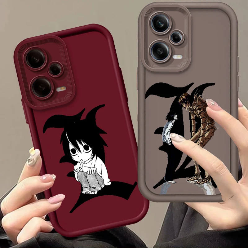 

Death Note Art LOGO Anime Comic Eye Ladder For Xiaomi Redmi Note 13 12 12C 11 11S 10 10C 10A 9C 9A Pro 5G Back Phone Case