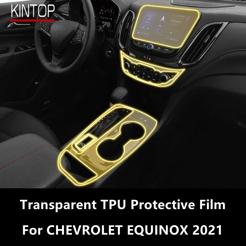 

For CHEVROLET EQUINOX 2021 Car Interior Center Console Transparent TPU Protective Film Anti-scratch Repair Film AccessoriesRefit