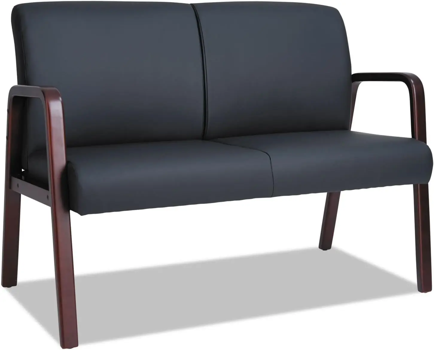 Office Realm - ALERL2219M - Reception Lounge Series Wood Loveseat