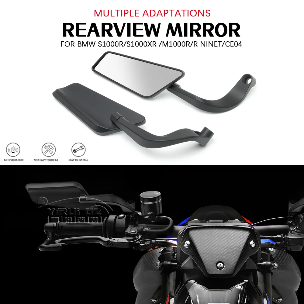 

Motorcycle Side View Mirror for BMW M1000XR C400X S1000R S1000XR F900R F900XR Wind Wing Stealth Winglets Rearview Mirrors R1250R