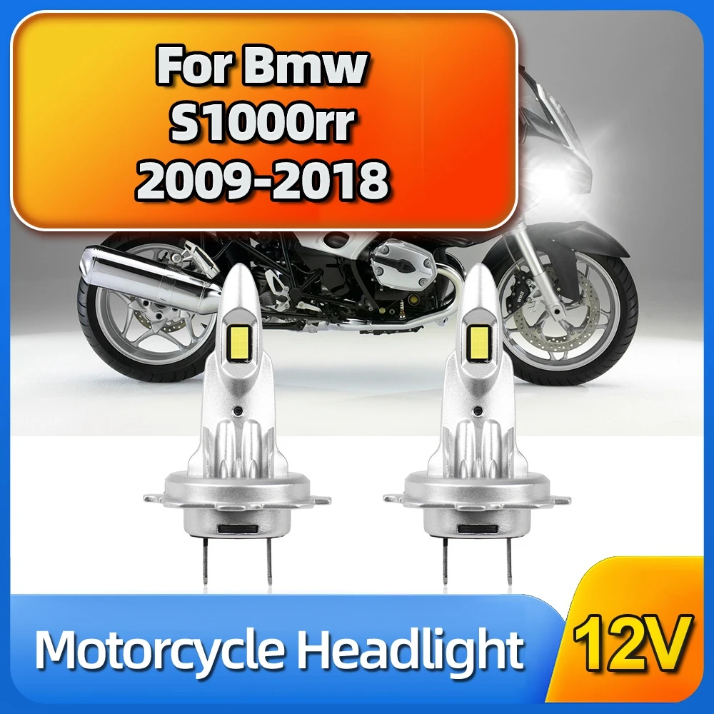 

H7 LED Motorcycle Headlight Bulb 100W 6000K High Low Beam 12V For Bmw S1000rr 2009 2010 2011 2012 2013 2014 2015 2016 2017 2018