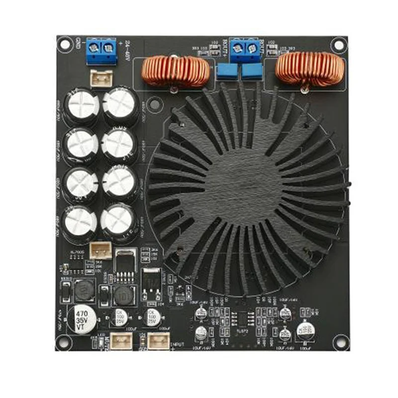 

CS-600W TPA3255D Power Amplifier Audio Board Class D Mono Sound Amplifiers Speaker Home Audio Amplificador With Radiator