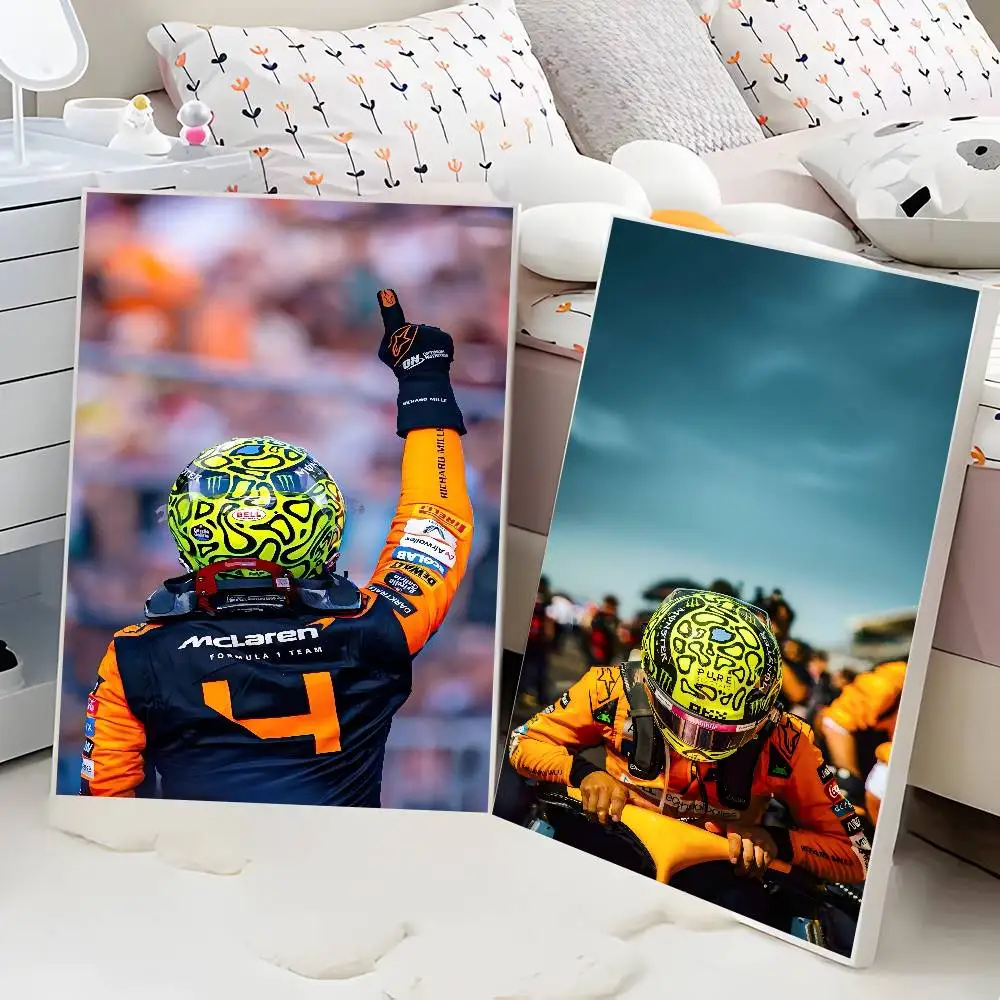 Race Car D-driver L-Lando N-Norris Good Prints And Posters Vintage Room Home Bar Cafe Decor Aesthetic Art Wall Painting