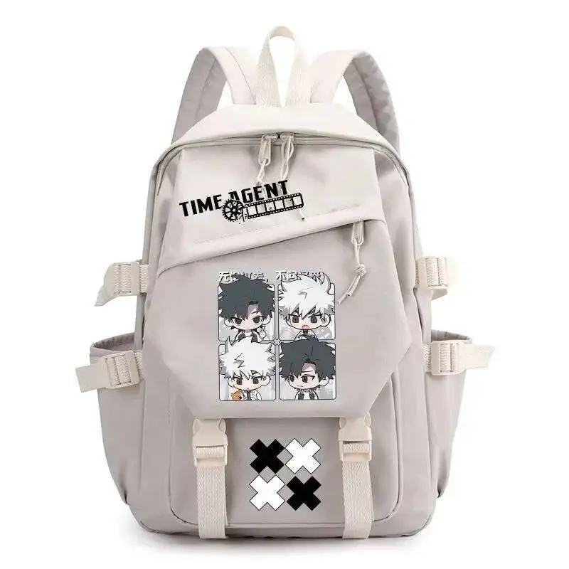 Juego de Anime Chibi negro blanco rosa verde enlace clic estudiantes adolescentes Mochilas escolares Mochilas de gran capacidad