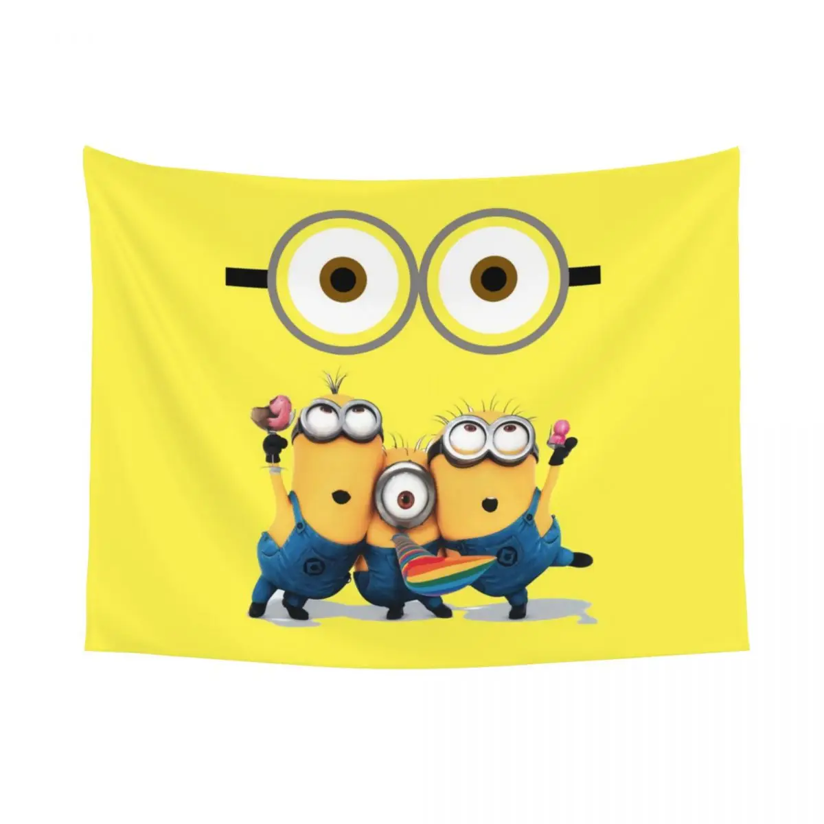 Customized Hippie Minions Anime Cartoon Tapestry Wall Hanging Room Decor Tapestries Dorm Decoration