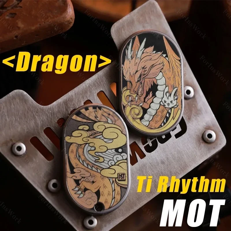 

Stock MOT Dragon Titanium Rhythm Mechanical Push Slider Fingertip Gyro EDC Metal Stress Relief Toys