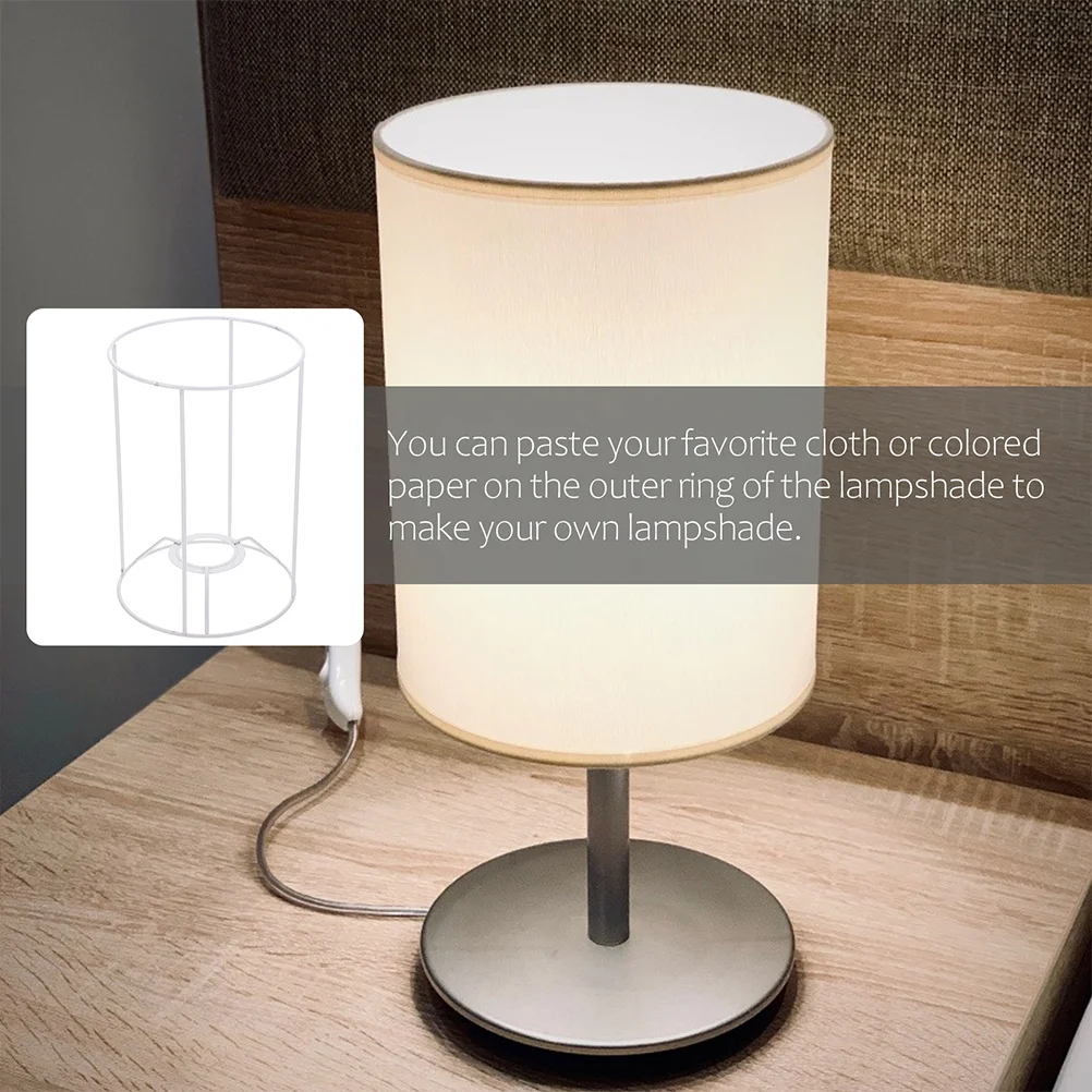 

Pendant Light Shade DIY Lampshade Frame Metal Bracket Sturdy Safe Material Easy Install Home Office Cafe Decor