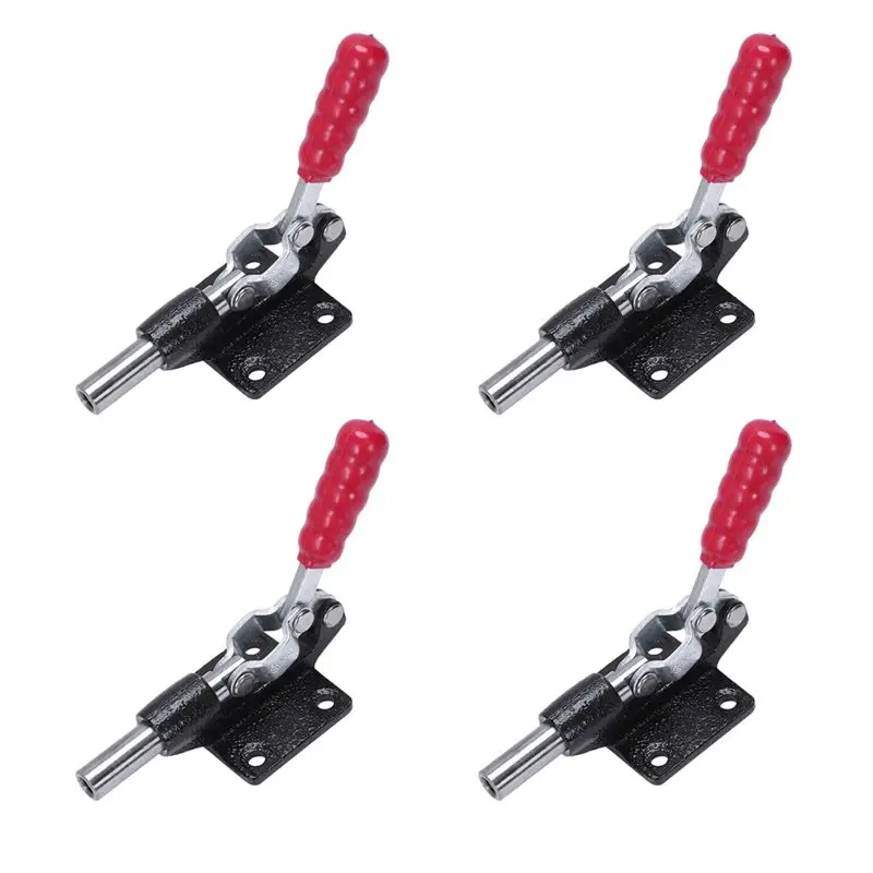 VEHO-4 Pcs 32Mm Plunger Stroke Metal Push Pull Toggle Clamp 227Kg 500 Lbs
