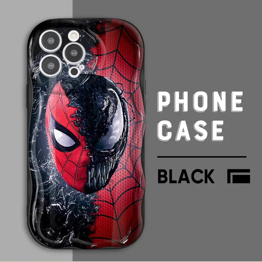 Marvel Spider Man Venom Phone Case for Vivo Y02 Y12 Y15S Y16 Y17 Y19 Y20 Y20i Y21S Y21A Y21 2021 Y35 Y22S Y36 Y50 4G 5G Funda