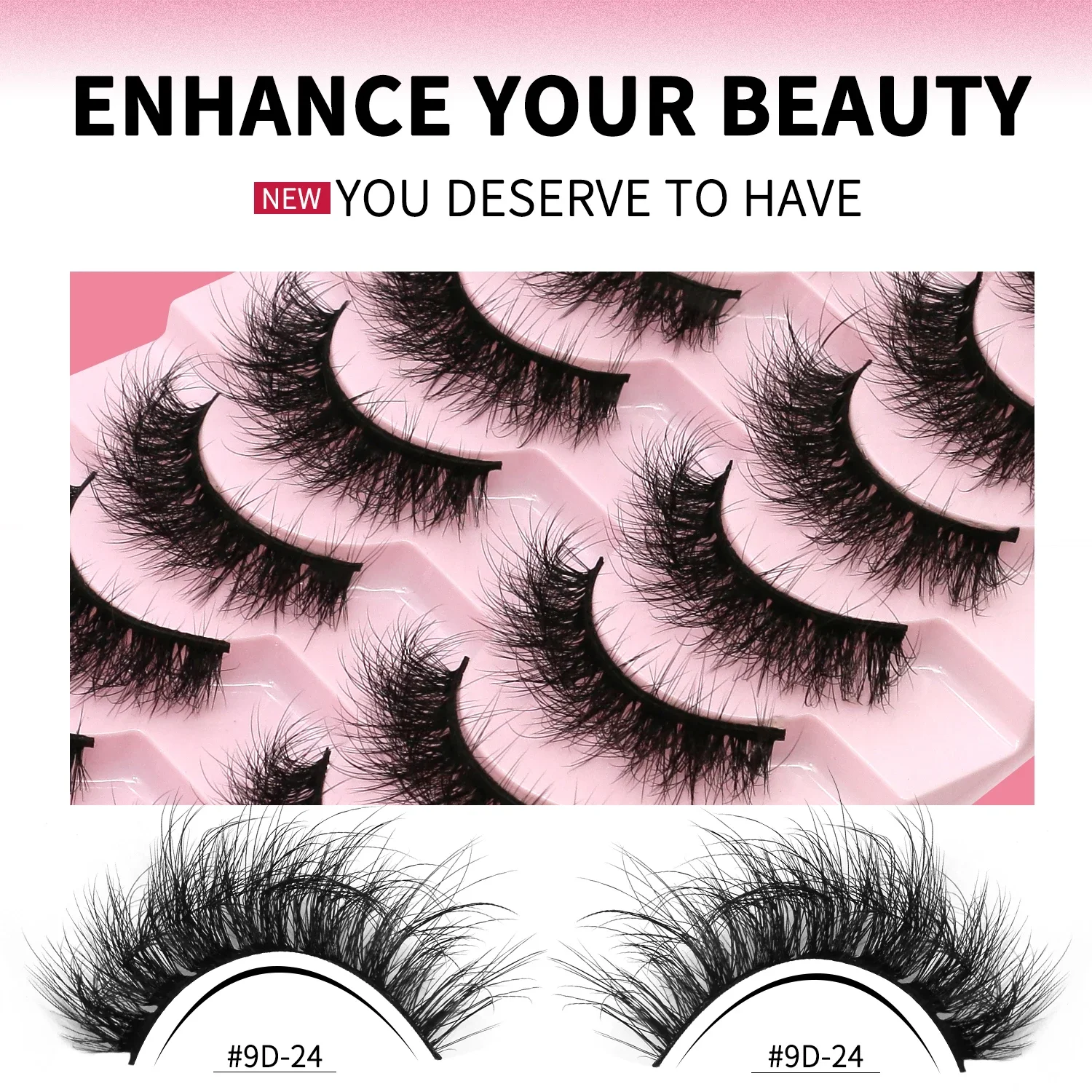 GROINNEYA رقيق المنك جلدة الرموش فو رموش بالمنك طويلة الأمد دراماتيكية رموش تكثيف تمديد سميكة طويلة