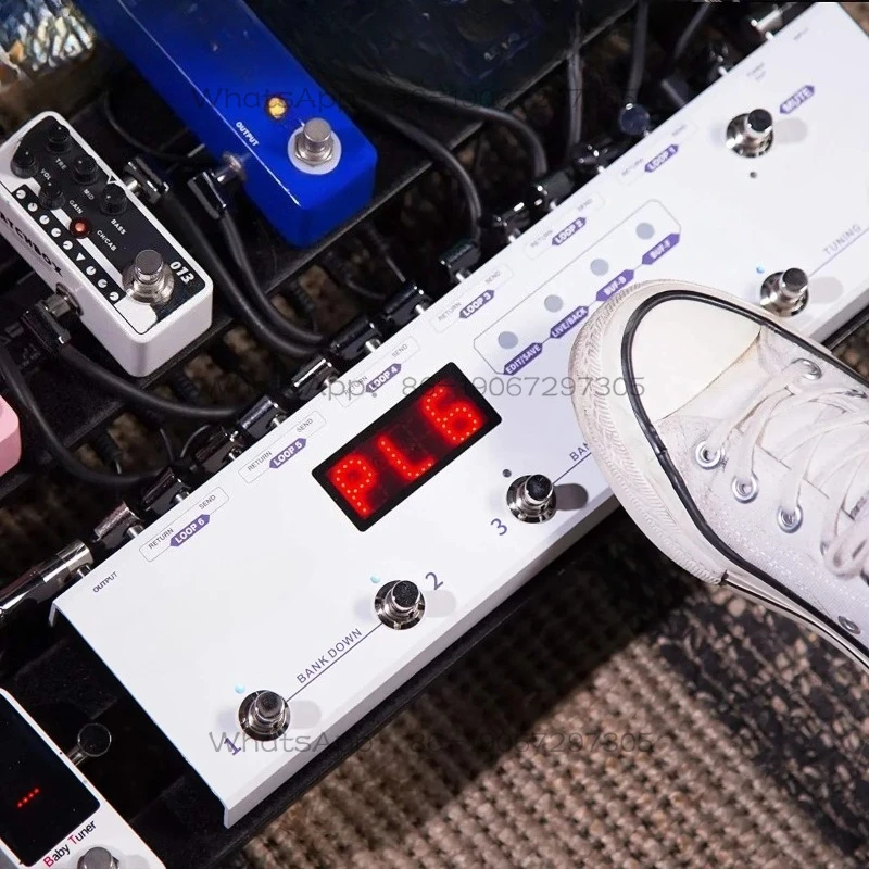 Pedal Controller Acoustic Guitar Tools Electric Bass Pedal Effects Sound Looper  Loop Switcher with 6 Loops