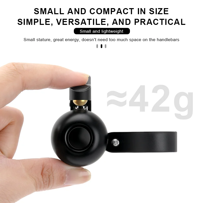 جرس الدراجة النحاسي إنذار بصوت عال وهش واضح الطريق دراجة المقود حلقة إنذار تحذير للسلامة اليسار اليمين جرس الدراجات الملحقات #5