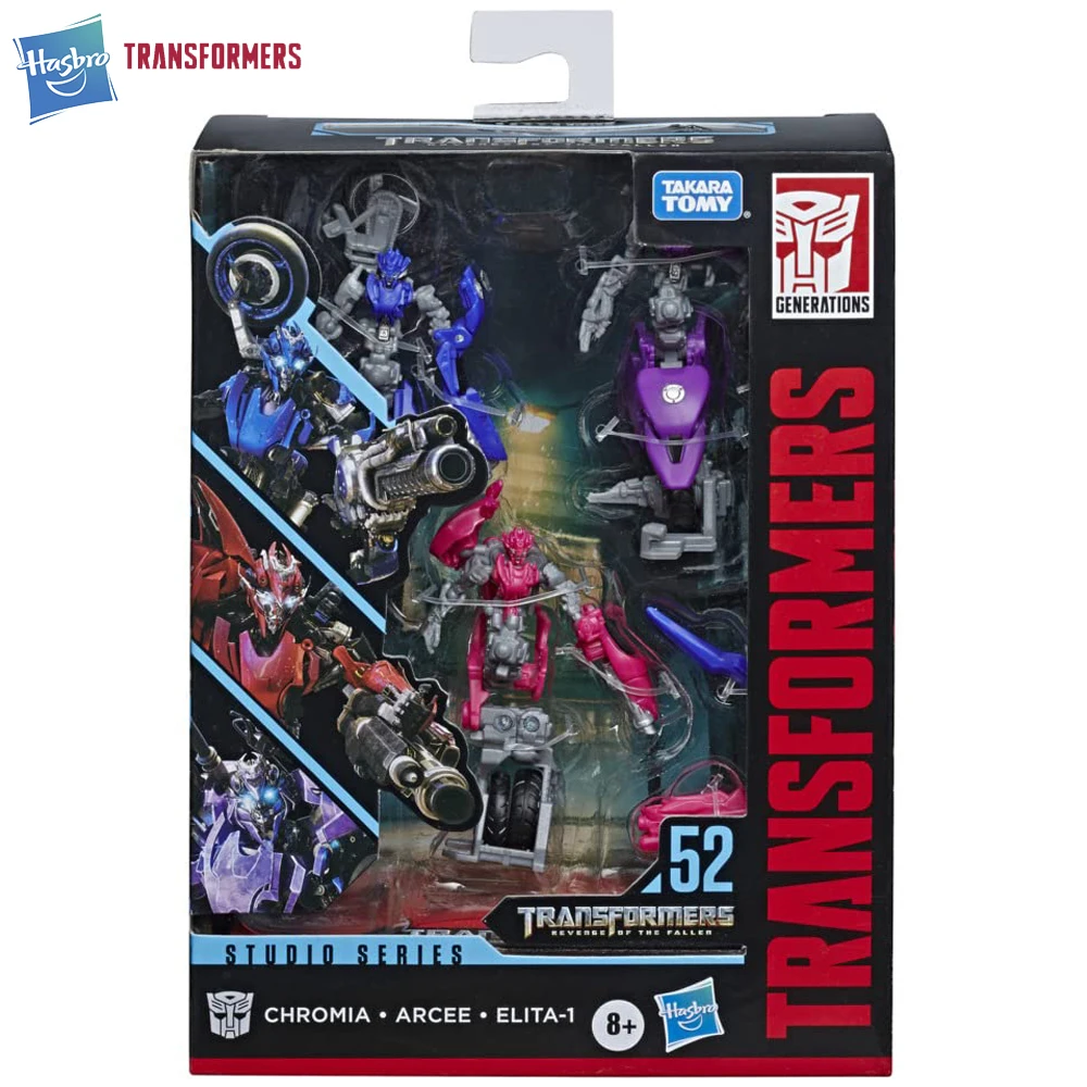 

[In-Stock] Hasbro Transformers Studio Series SS52 Arcee, Chromia, and Elita-1 3-Pack 11.5cm Deluxe Class Figure Model Toys