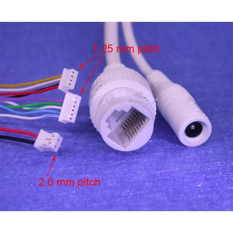 ANPWOO-cable LAN para Módulo de placa de cámara IP CCTV, cables adicionales para fuente de alimentación tipo 4/5(+) 7/8(-) POE