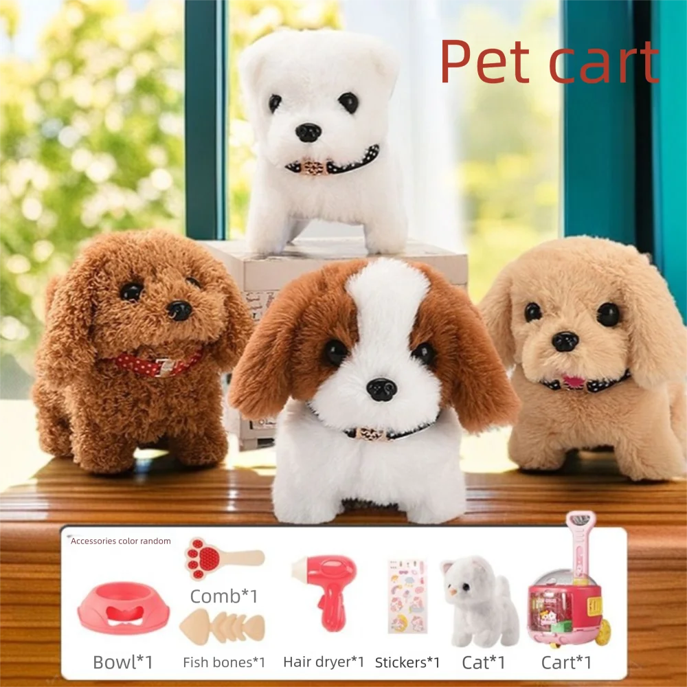

Fashion Plush Robot Puppy Walking Interactive Simulated Puppy Barking Tail Wagging Puppy Plush Toy Educational Gift