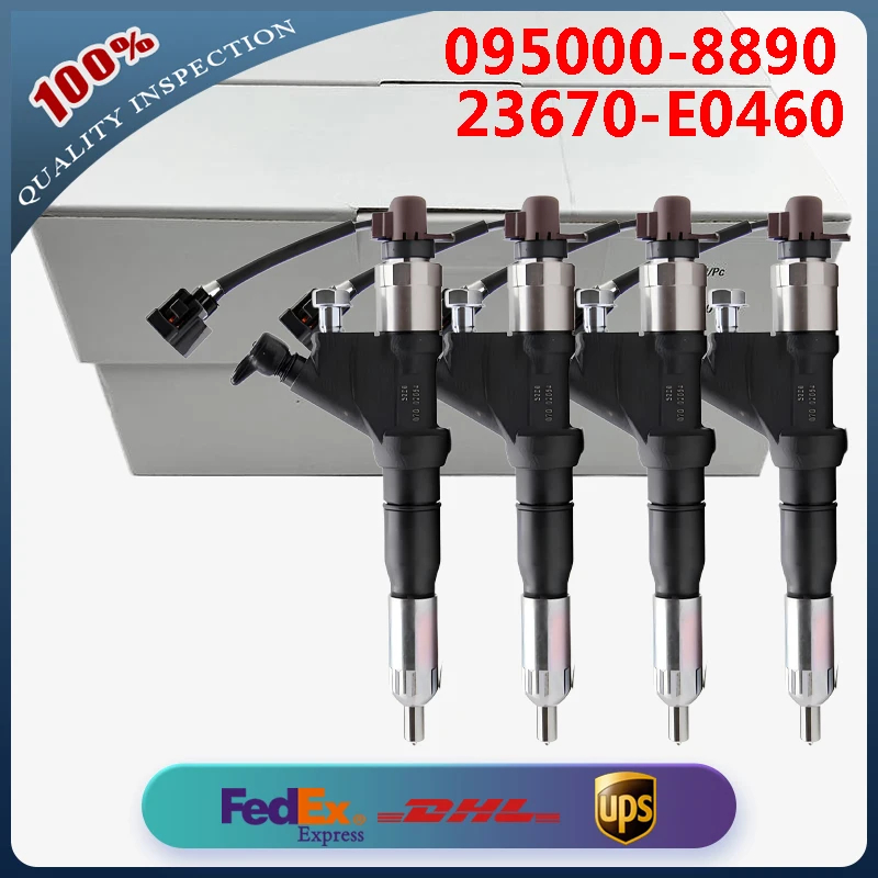 

4 шт. топливная форсунка Common Rail 095000-8890 23670-E0460 для дизельного двигателя HINO E13C