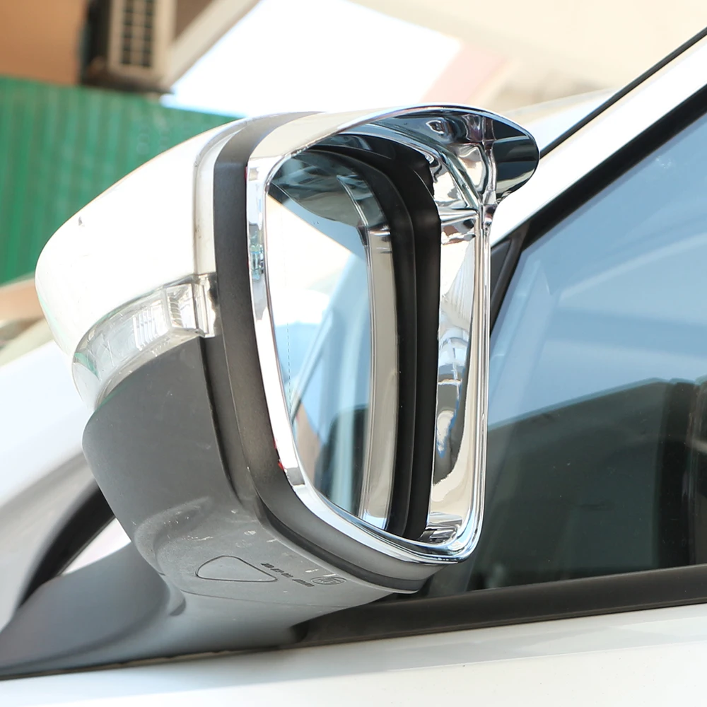 For Volkswagen VW T-roc Troc 2018-2023 ABS Chrome Car Rearview Mirror Rain Guard Cover Trim Side Mirror Eyebrow Accessories view 2