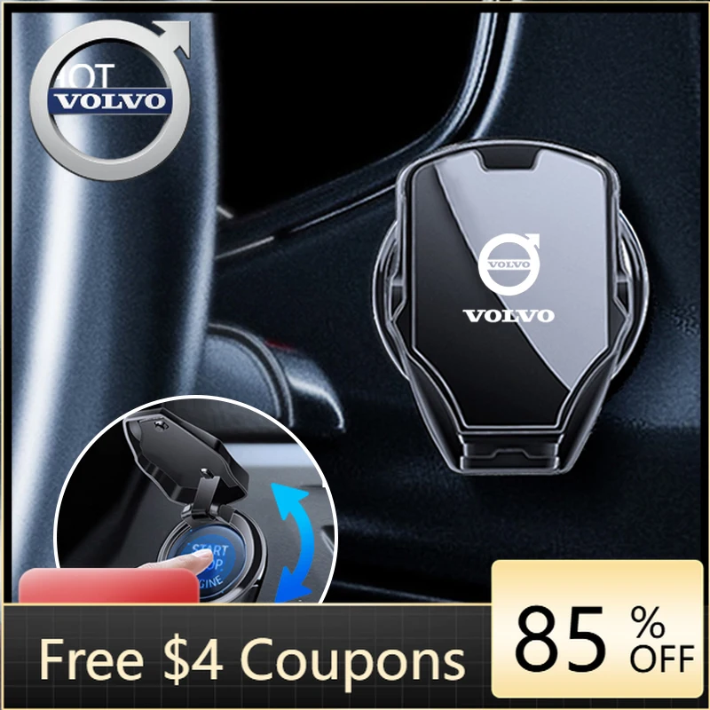 

Emblems 2026 New For Volvo Car Engine Start Stop Switch Button Cover For Volvo Rdesign V90 XC40 V60 S60 V70 XC60 T6 S90 Polestar
