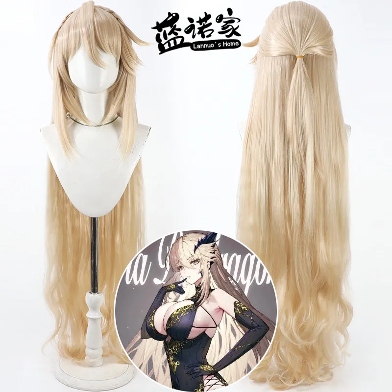 

Парик для косплея Аниме Fate Artoria Pendragon, реквизит для Хэллоуина и карнавальных вечеринок, синтетические волосы из термостойкого волокна + шапочка для парика