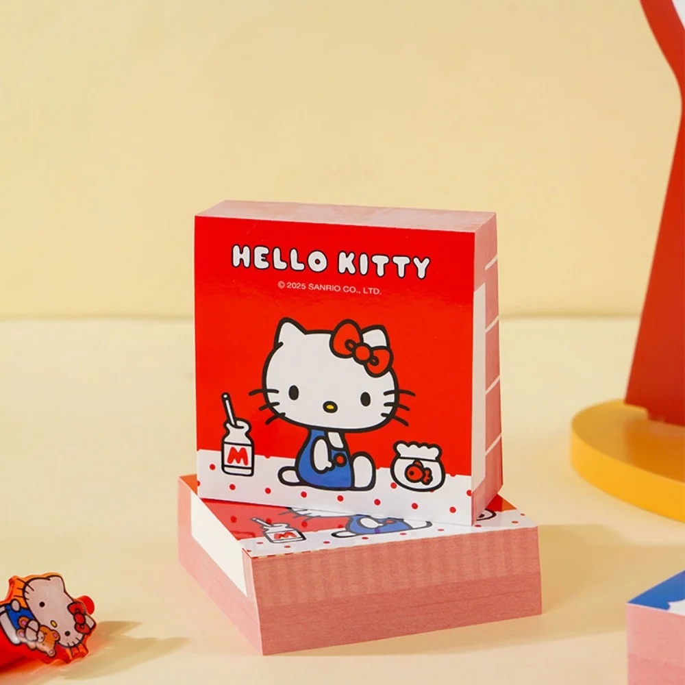 250 hojas de notas adhesivas originales Sanrio Hello Kitty, Bloc de notas autoadhesivo publicado, notas adhesivas, notas, notas, pegatinas para mensajes, regalos