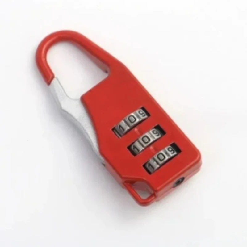Mini Alloy 3 Digit Combination Code Number Lock Zipper Bag Lock Password Padlock Luggage Code Lock Handbag Anti-Theft Lock