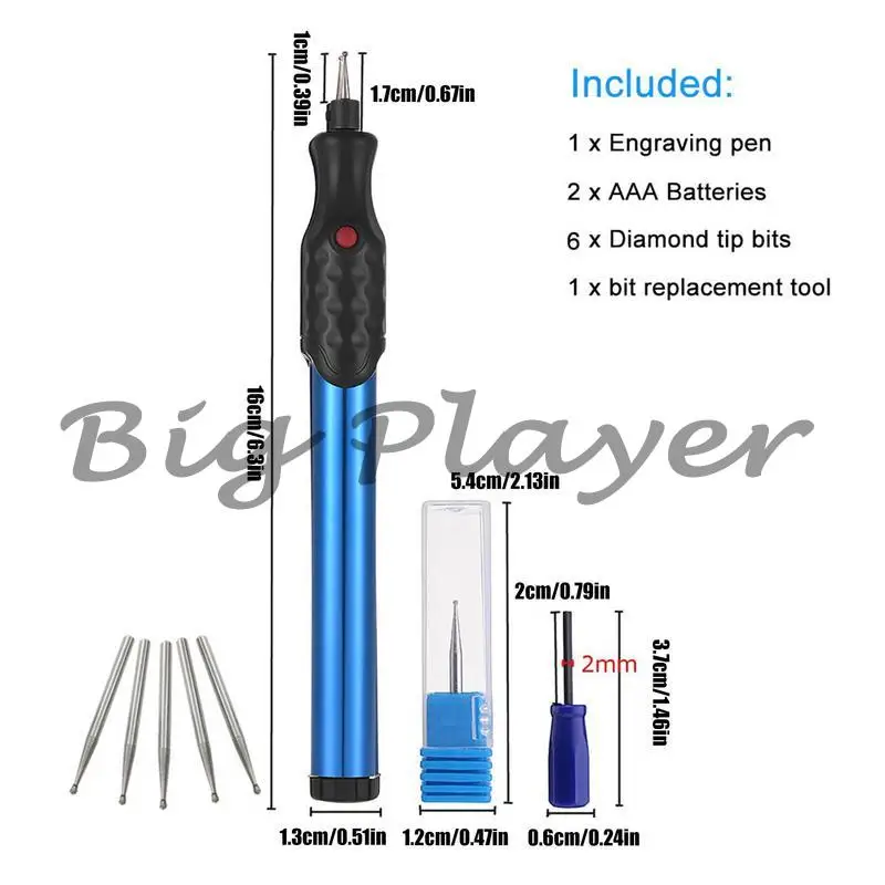 

Battery-Operated Metal Engraver Pen, Small Beginner Rotary Tool for Woodworking Engraving