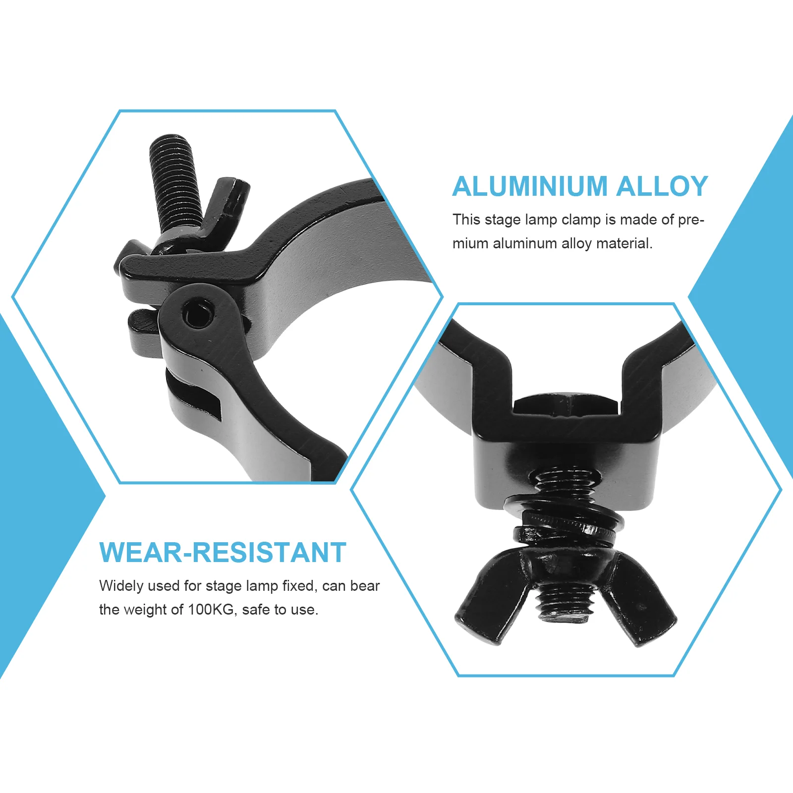 4 Pcs Moving Head Light Hook O-clip Stage Truss Clamps 6061 Aluminum Alloy Hooks