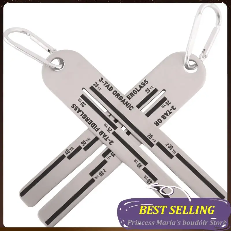 

AB30-2 PCS 4/09 Shingle Gauges Roof Pitch Gauge Silver For Roofing Shingles, Analyzing The Thickness Of Roof Tiles