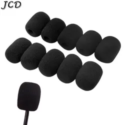 JCD 10pcs Foam Mini Microphone Covers Mic Protector Replacement Headset Windshield Sponge Cover Microphone Cover for Meeting Mic