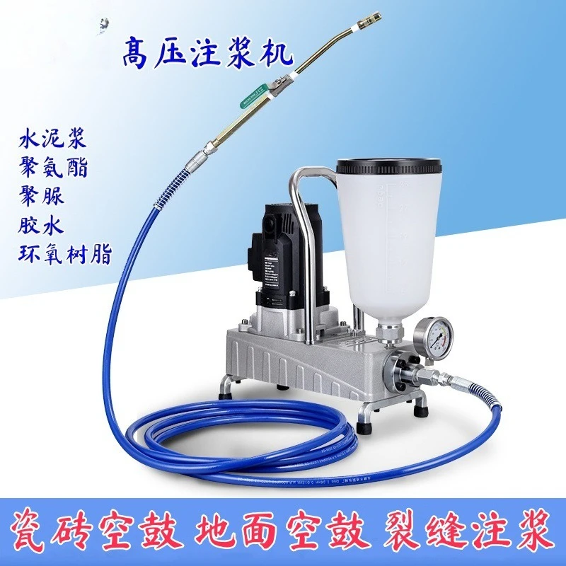 High pressure pure cement grouting machine ceramic tile floor hollow crack polyurethane polyurea epoxy resin waterproof