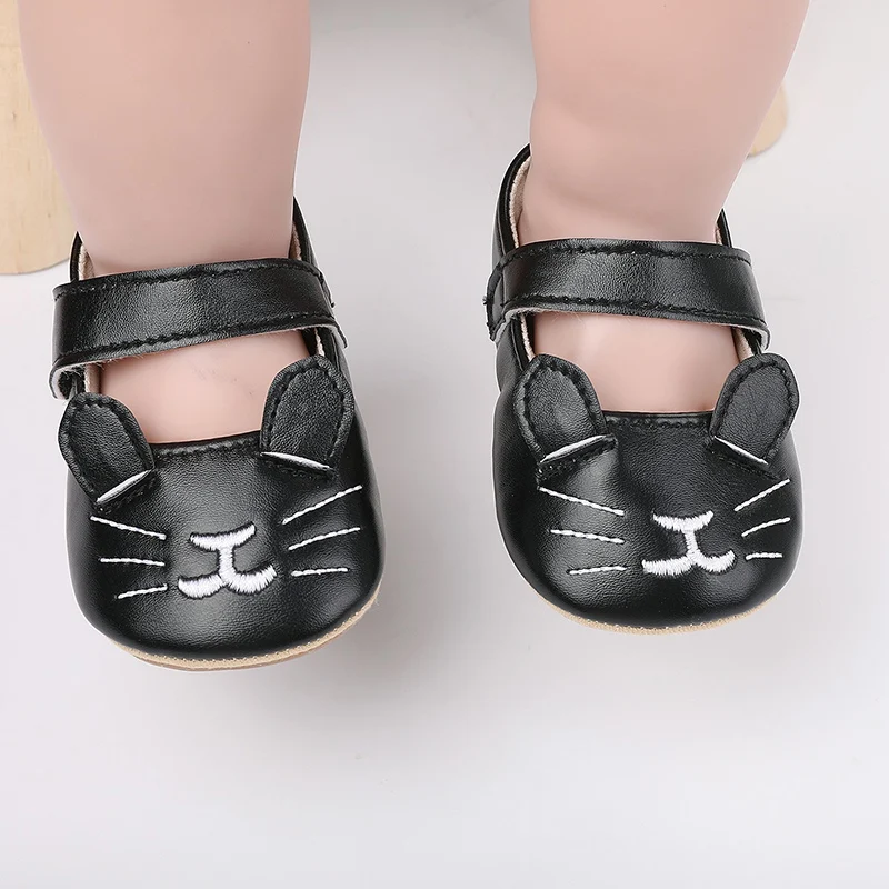 Step into Spring with Adorable Cartoon Cat Toddler Shoes for Boys and Girls 0-18 Months