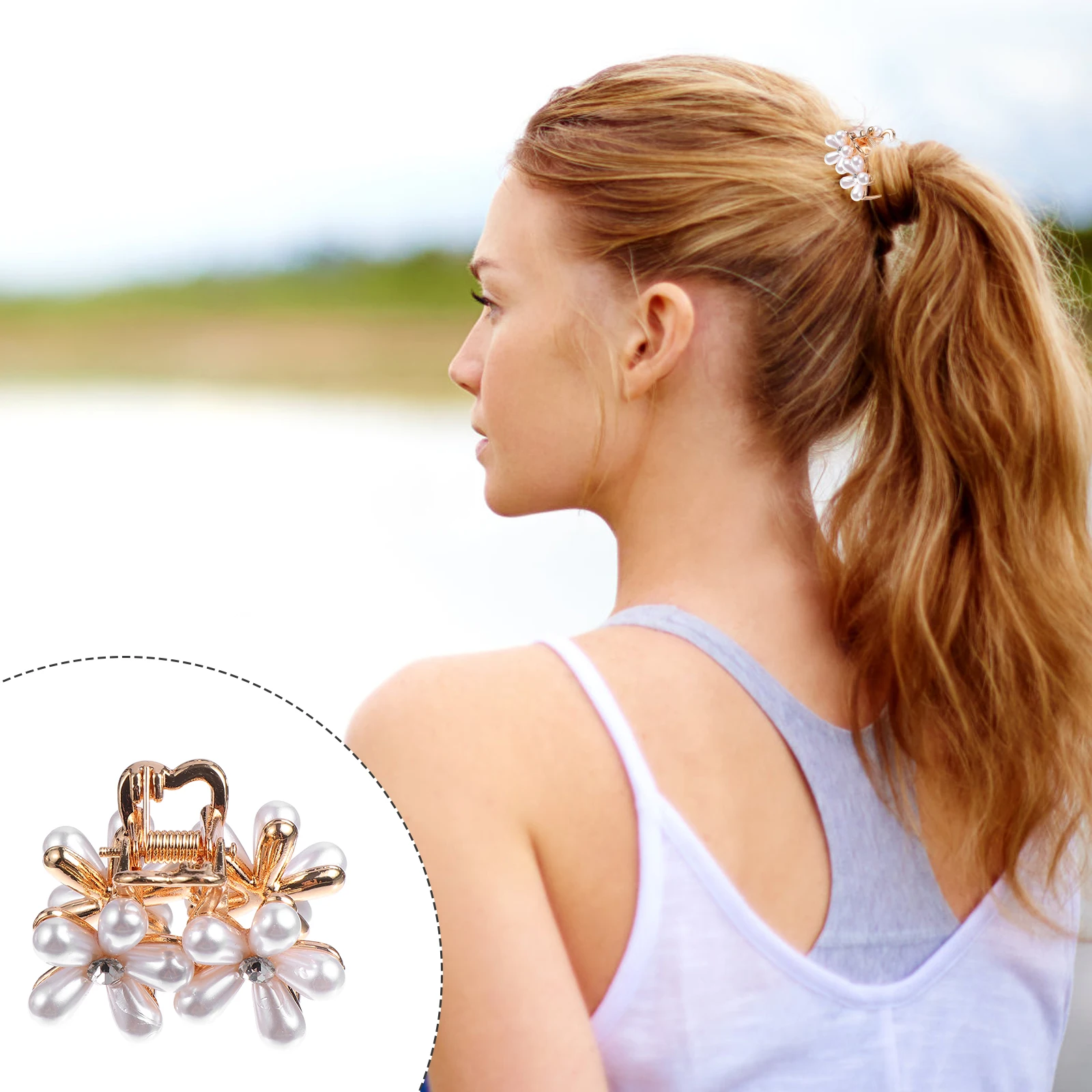 

3pcs Alloy Hair Clip Romantic Flower Hairpin Elegant Hair Claw Fashion Hair Accessories Girls Hairpin Braiding Tools