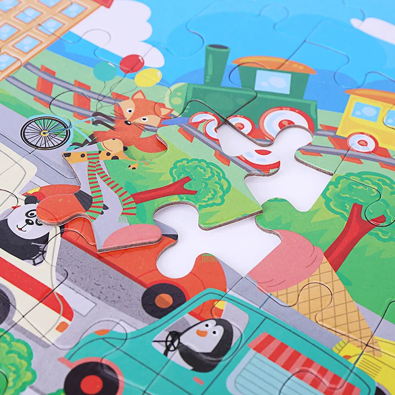 Cartoon Tier Haus Farbe Box Puzzle kinder Frühe Bildung Aufklärung Pädagogisches Spielzeug Spiel Geschenk P464