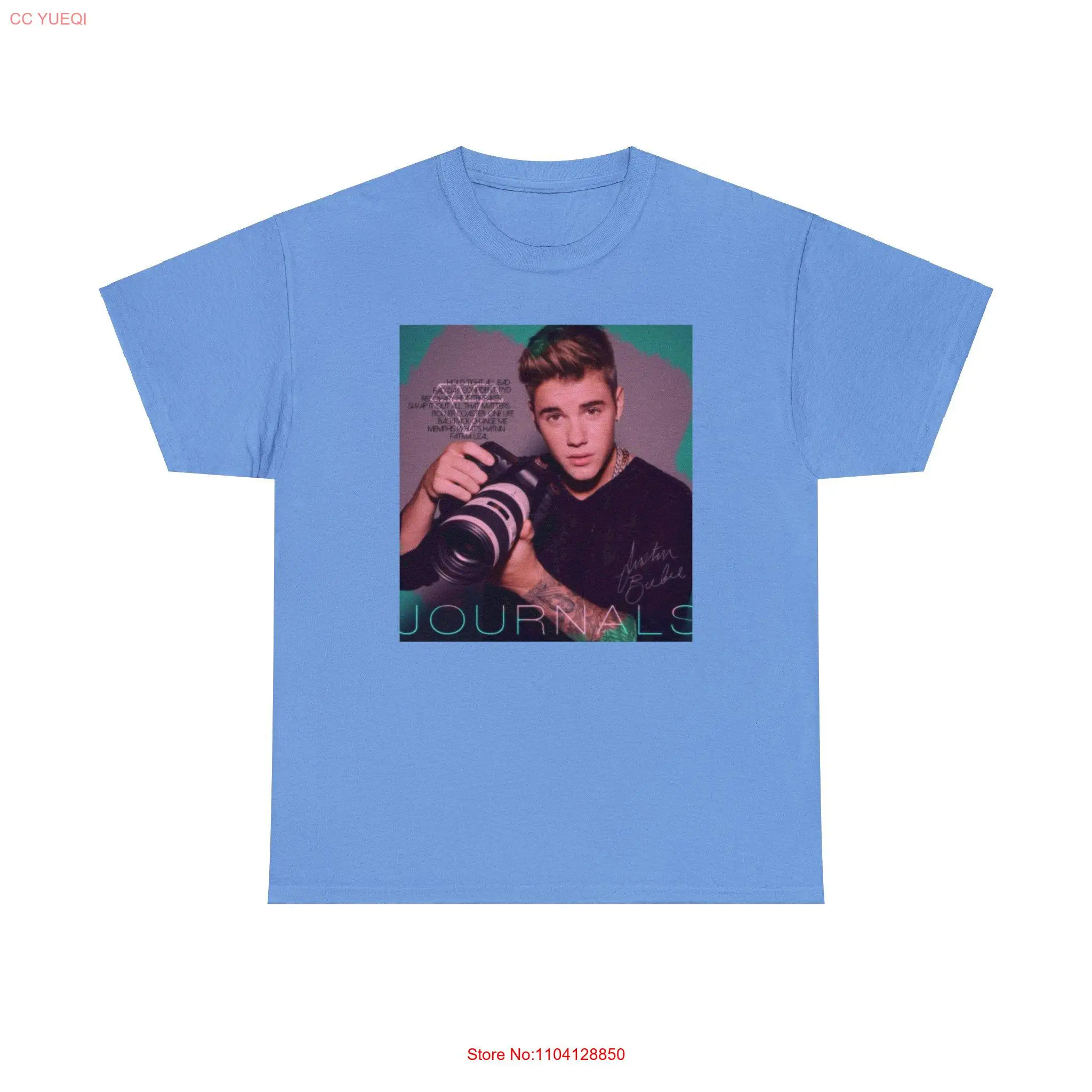 Justin Bieber Heavy Cotton T Shirt long or short sleeves