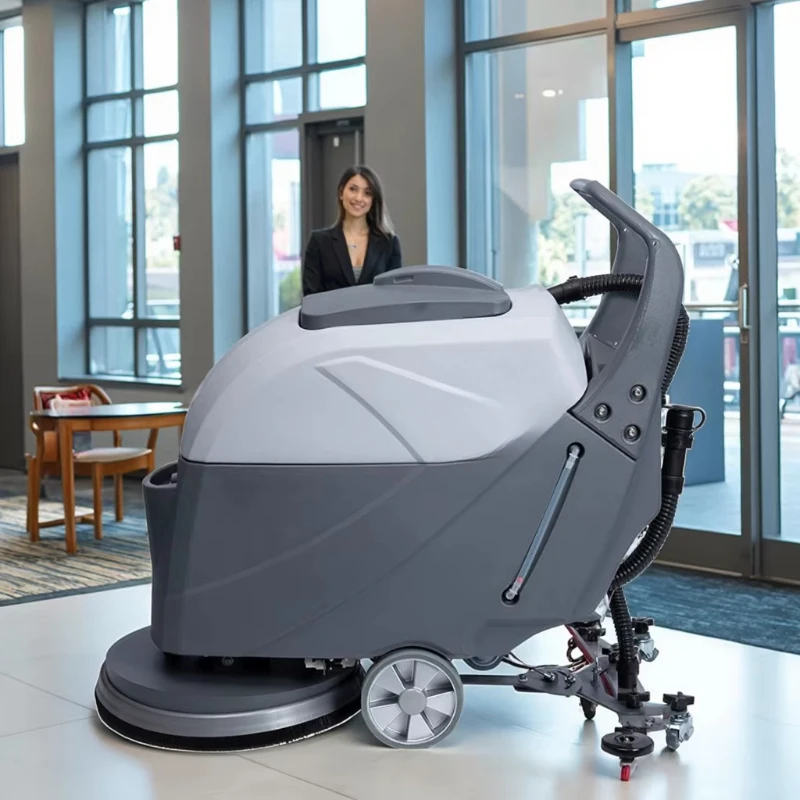 

Hand Push Autonomous Commercial Handheld Floor Cleaner Scrubber Concrete Washer