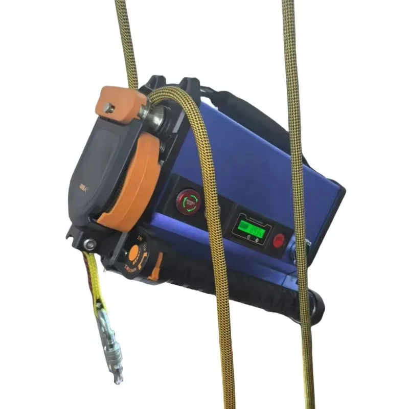 Smart Ascender High Voltage Power System Electric Building Wire Rope Climbing Machine Tool Lifting Ascending 150KG 280KG 350KG