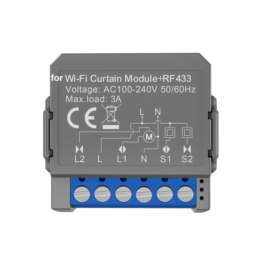 

Intelligent RF Blinds Module 433Mhz Device Curtain Control Intelligent Module Easy Installation Maximum Load 3A