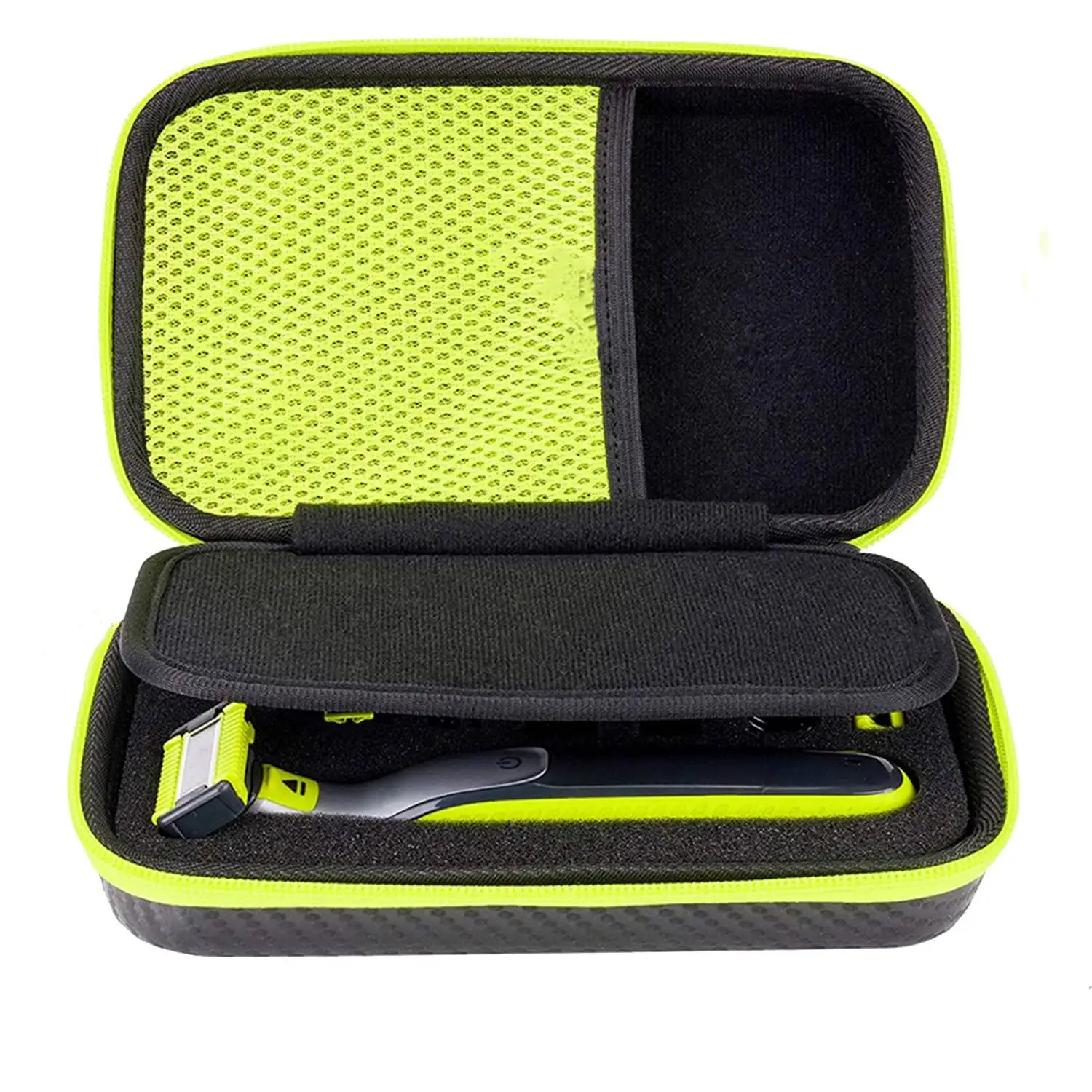 Estuche rígido organizador para afeitadora, bolsa de viaje, caja de almacenamiento, cubierta con cremallera para Oneblade QP2520, QP2530, QP2620, QP2630