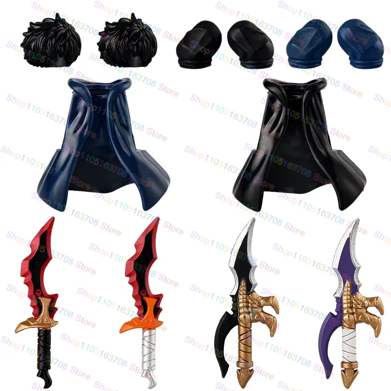 Anime Cartoon TV Toy Solo Leveling Man S Hunter Level Up Mini Action Figure Building Blocks Accessories Toy Children Gifts DT029