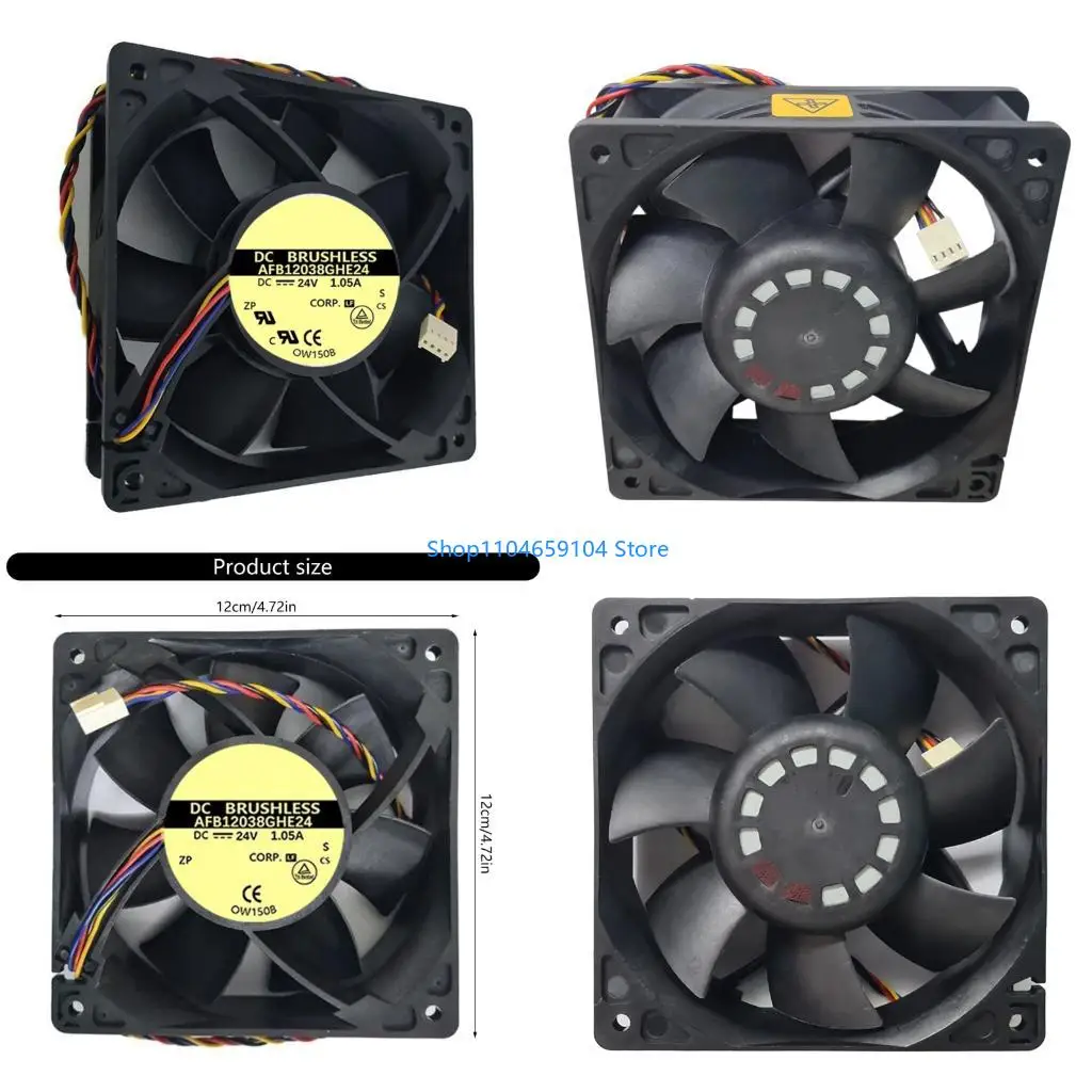 

120x120x38mm 24V 1.05A Quiet Computer Fan PC Fan For Computer PC Case GPU CPU