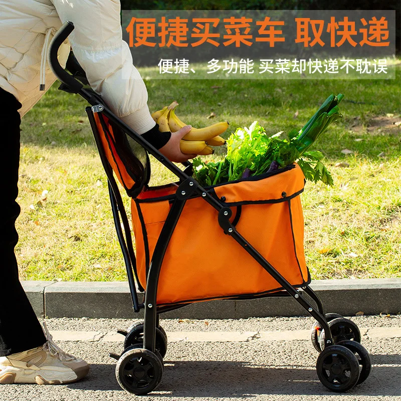 Pet Stroller For Dogs Cats Teddy Portable Multi Functional Foldable Dog Walking Small And Medium Sized Outdoor Shopping
