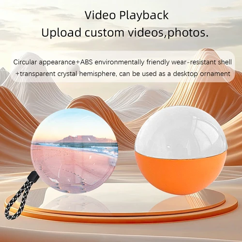 Imagen 2 del producto 【Hihanfo-lcd Store】Bola de cristal de vídeo mejorada, álbum Digital, pantalla de vídeo DIY, bola de cristal, pantalla electrónica, regalo de Navidad
