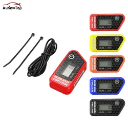 Black/Red Waterproof LCD Timer Counter For Motorcycle/ATV/Powerboat/Law Mower Maintenance Reminder Snowmobile ATV Marine Mo