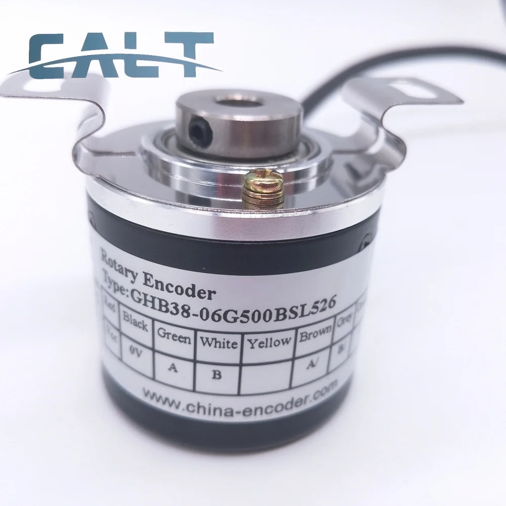 CALT GHB38-06G500BSL526 تزايدي 6 مللي متر عمود مجوف أعمى التشفير الروتاري 100 200 500 600 1000 1024 2000 2500 3PPR no Z إشارة