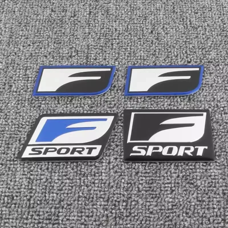 3d Aluminium Logo F Sport Badge Car Fender Emblem Trunk Decal For  ES RC CT NX GS RX 350 250 IS 300 F Sport Sticker Accessories