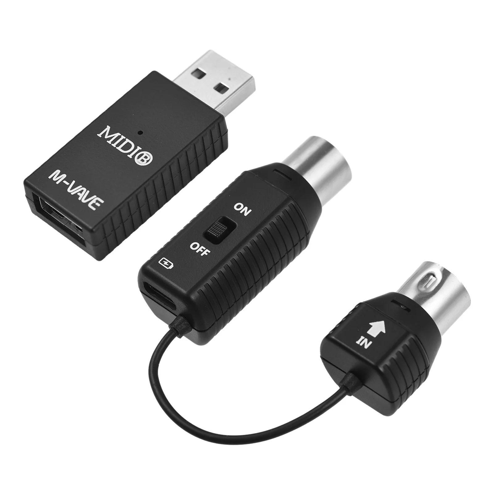 

M-VAVE MS1 Mini Wireless Transmission System MIDI System MIDI Wireless Adapter Plug and Play Support for Devices with MIDI
