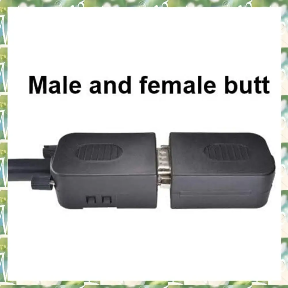 FIZP DB9 Solderless Connector RS232 D-SUB Serial To 9-Pin Port Terminal Male Female Adapter With Case (1Pcs-Male+1Pcs-Female)
